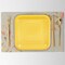 24 Count Yellow Square Paper Dessert Plates Bright Disposable Plates for Party and Event Use 7"